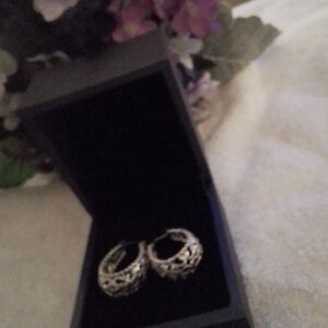 Elegant Silver Hoop Earrings